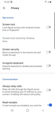 Signal android App screenshot 10